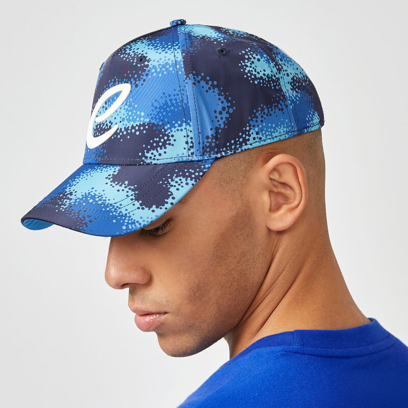 FE FW CAMO E LOGO CAP - blue combo