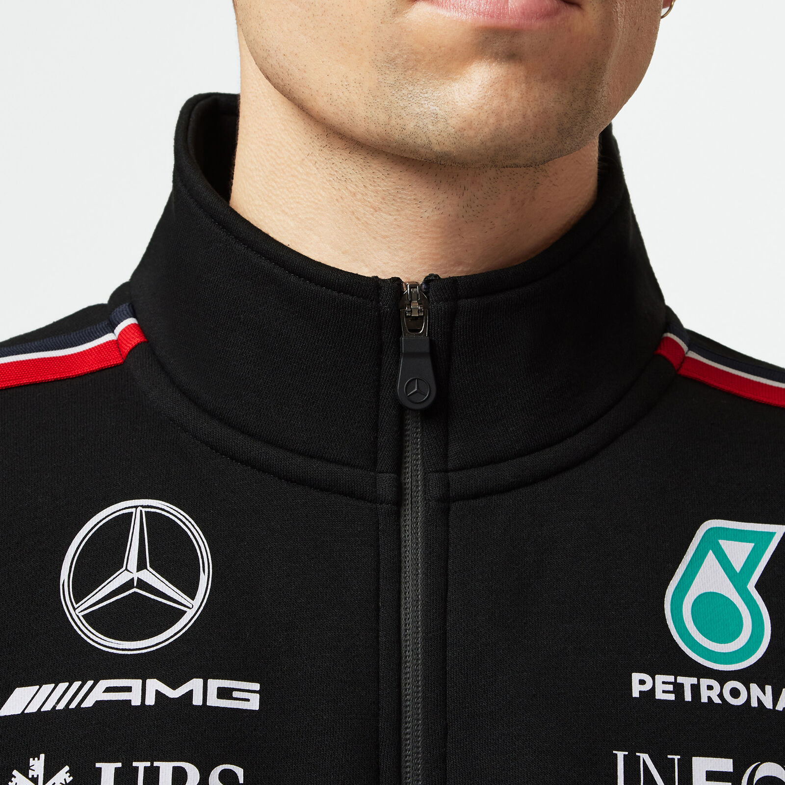 Pull Mercedes-AMG Petronas F1 Team Hamilton Russell polaire zippée Formule  1 noir 701220702-001