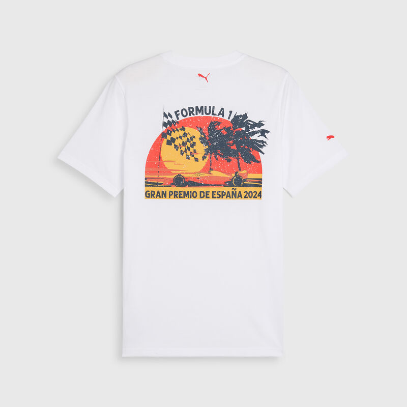 F1 FW MENS BARCELONA TEE - white