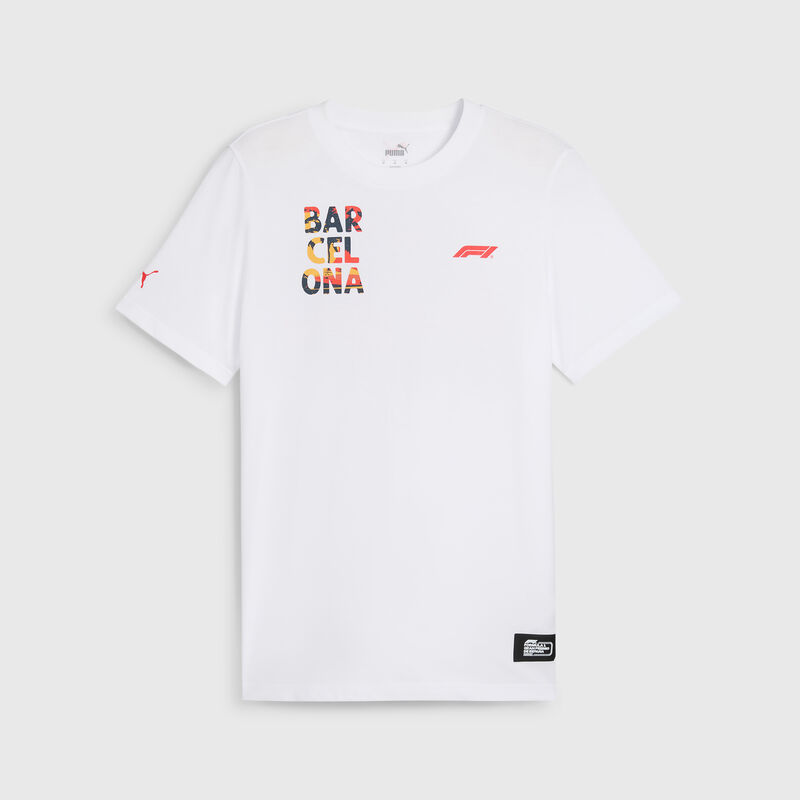 F1 FW MENS BARCELONA TEE - white