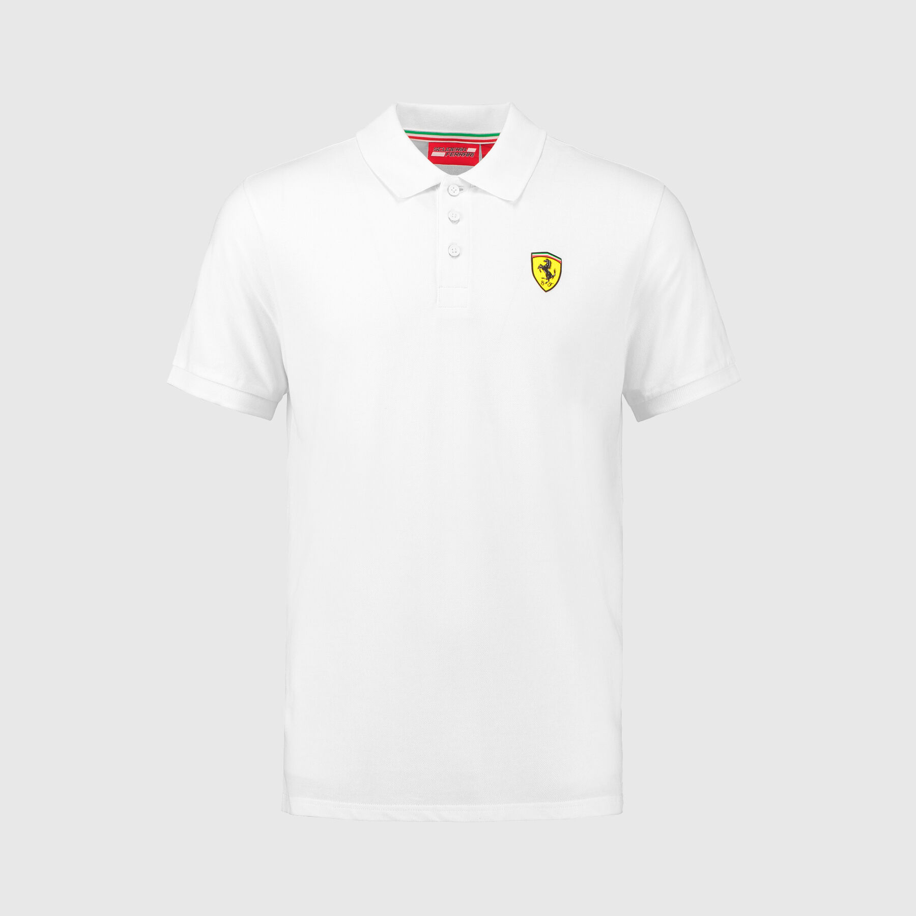 ferrari polo shirt white