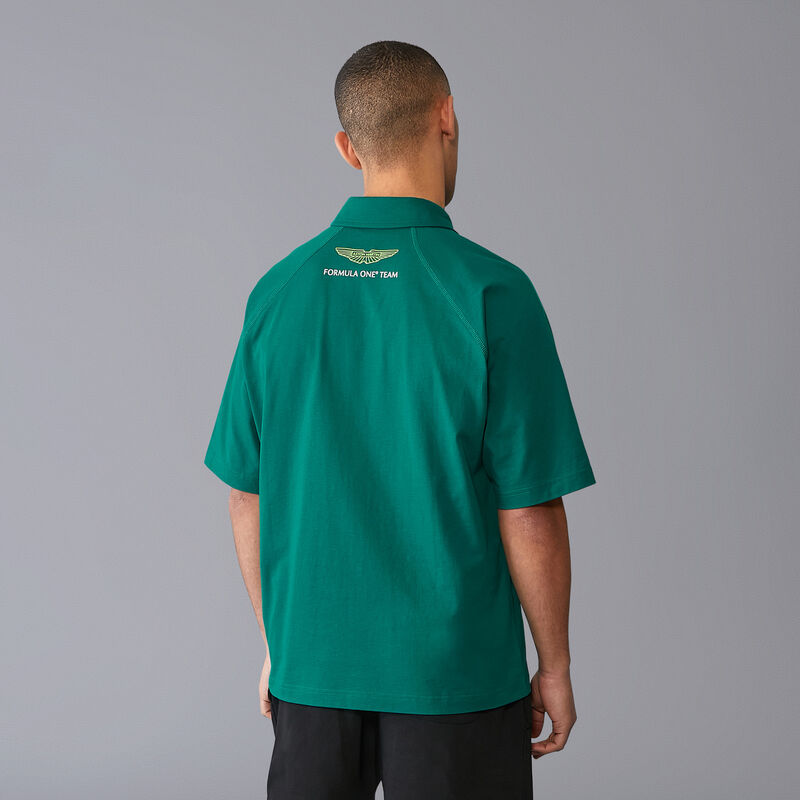 AMF1 FW MENS LOGO POLO - green