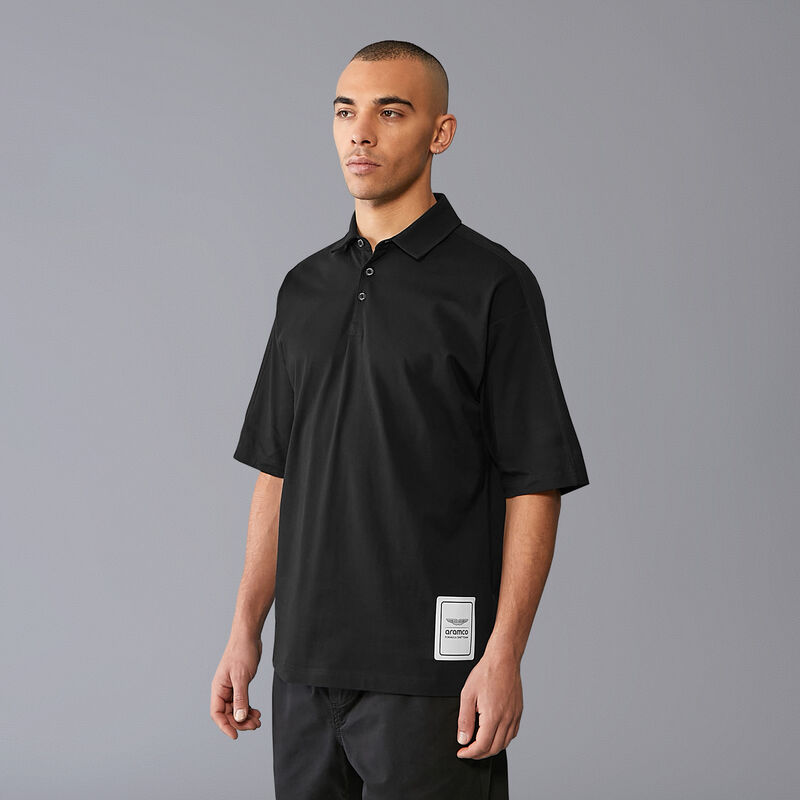 AMF1 FW MENS LOGO POLO - black