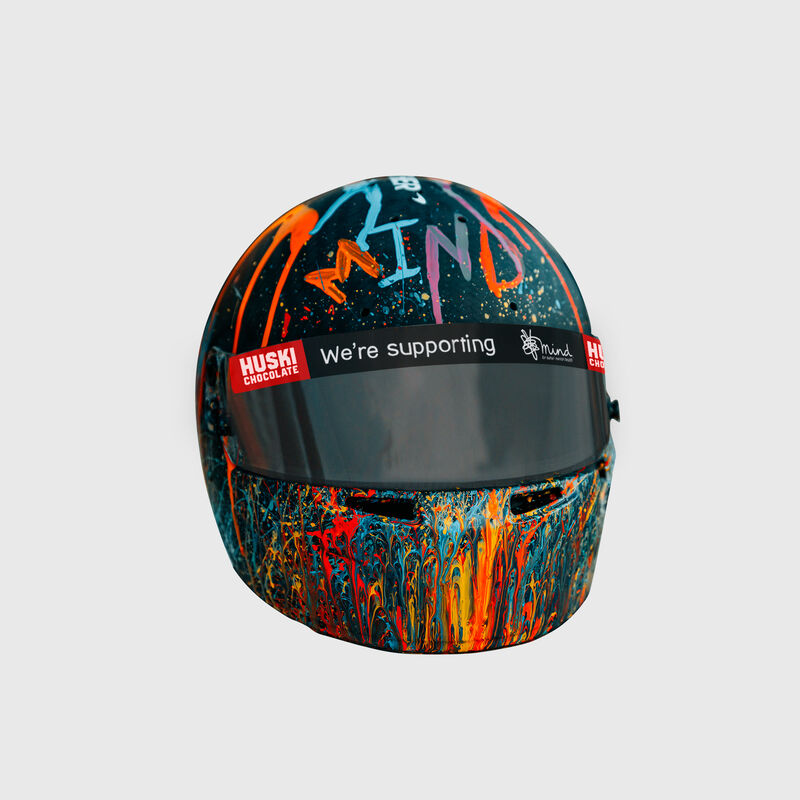 MCLAREN 1:2 SCALE LANDO HELMET MIND - black