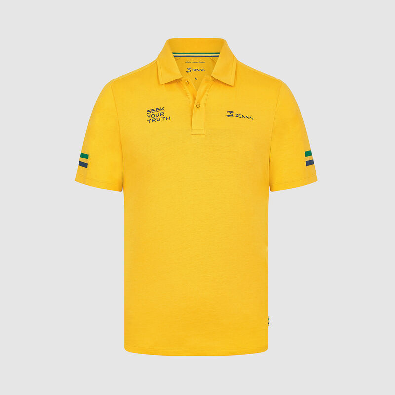 AS FW MENS STRIPE POLO - yellow