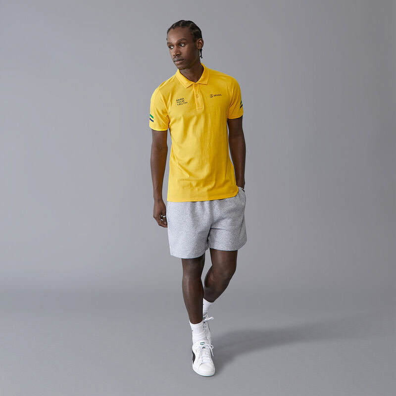 AS FW MENS STRIPE POLO - yellow