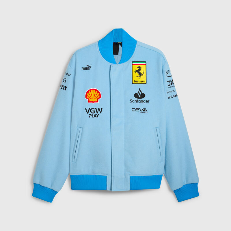 SF RP SE TEAM MIAMI VARSITY JACKET - blue