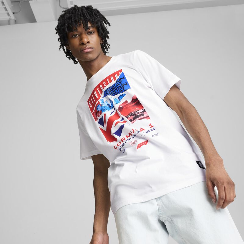 F1 FW MENS SILVERSTONE TEE - white