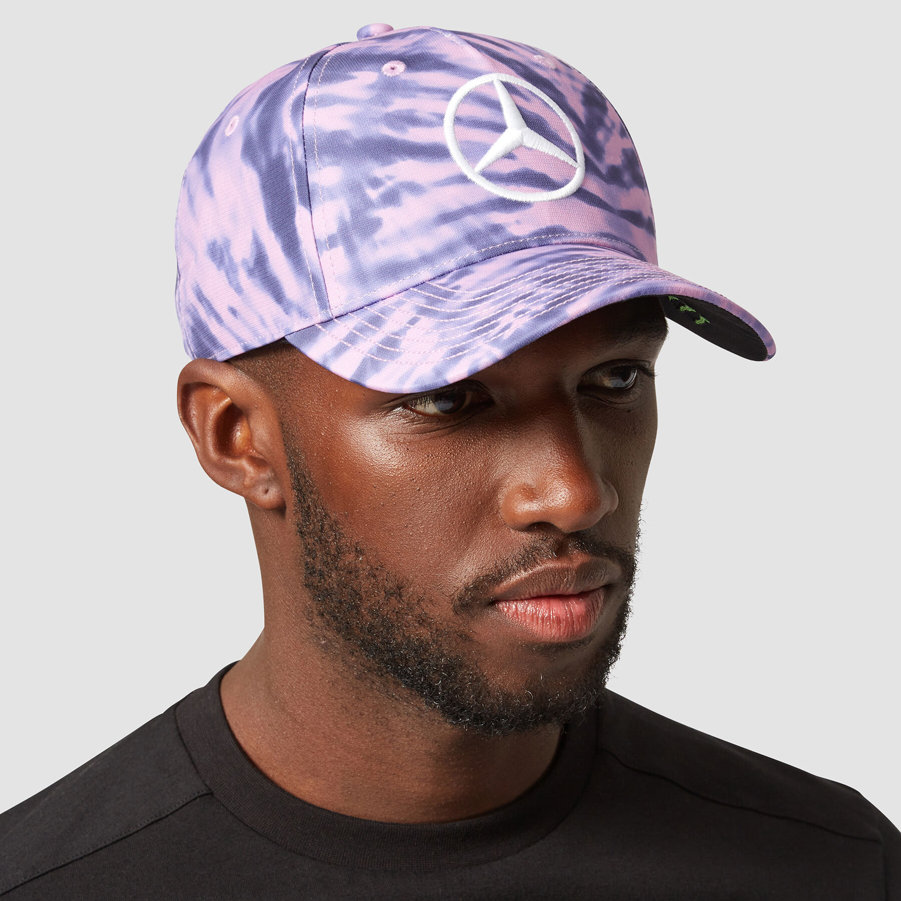 lewis hamilton pink mercedes hat