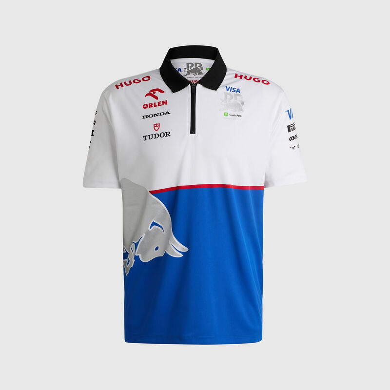 VCARB MENS RP TEAM POLO - white