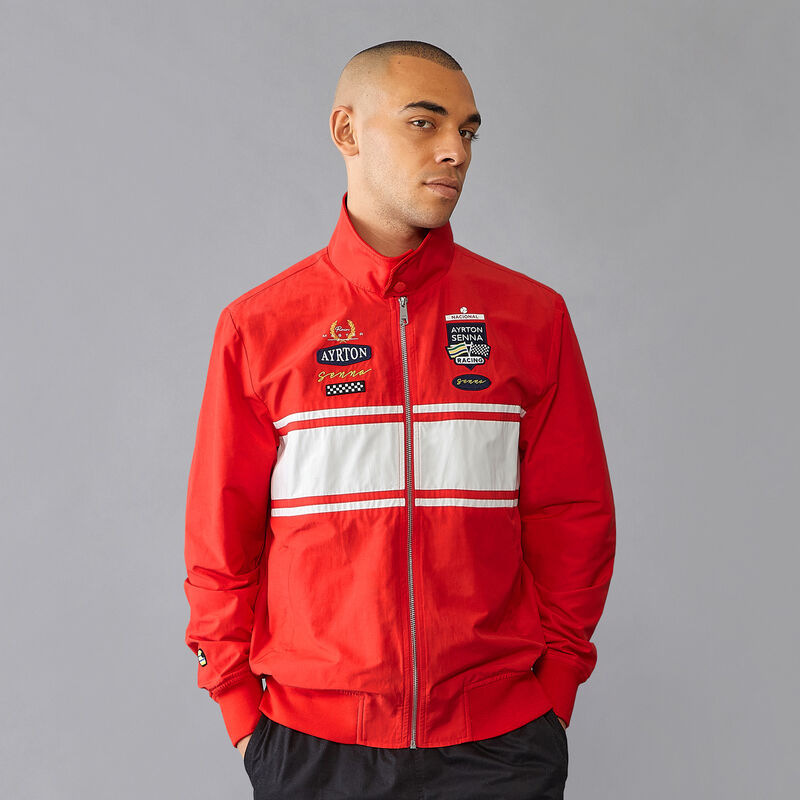 AS FW MENS LEGACY PATCHWORK BOMBER - red