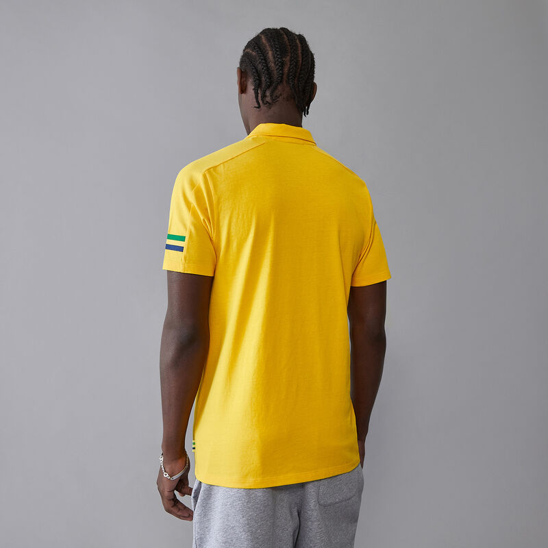 AS FW MENS STRIPE POLO - yellow