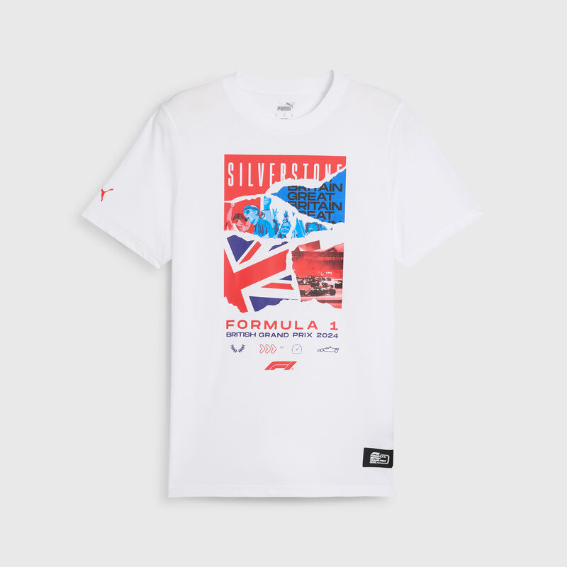 F1 FW MENS SILVERSTONE TEE - white