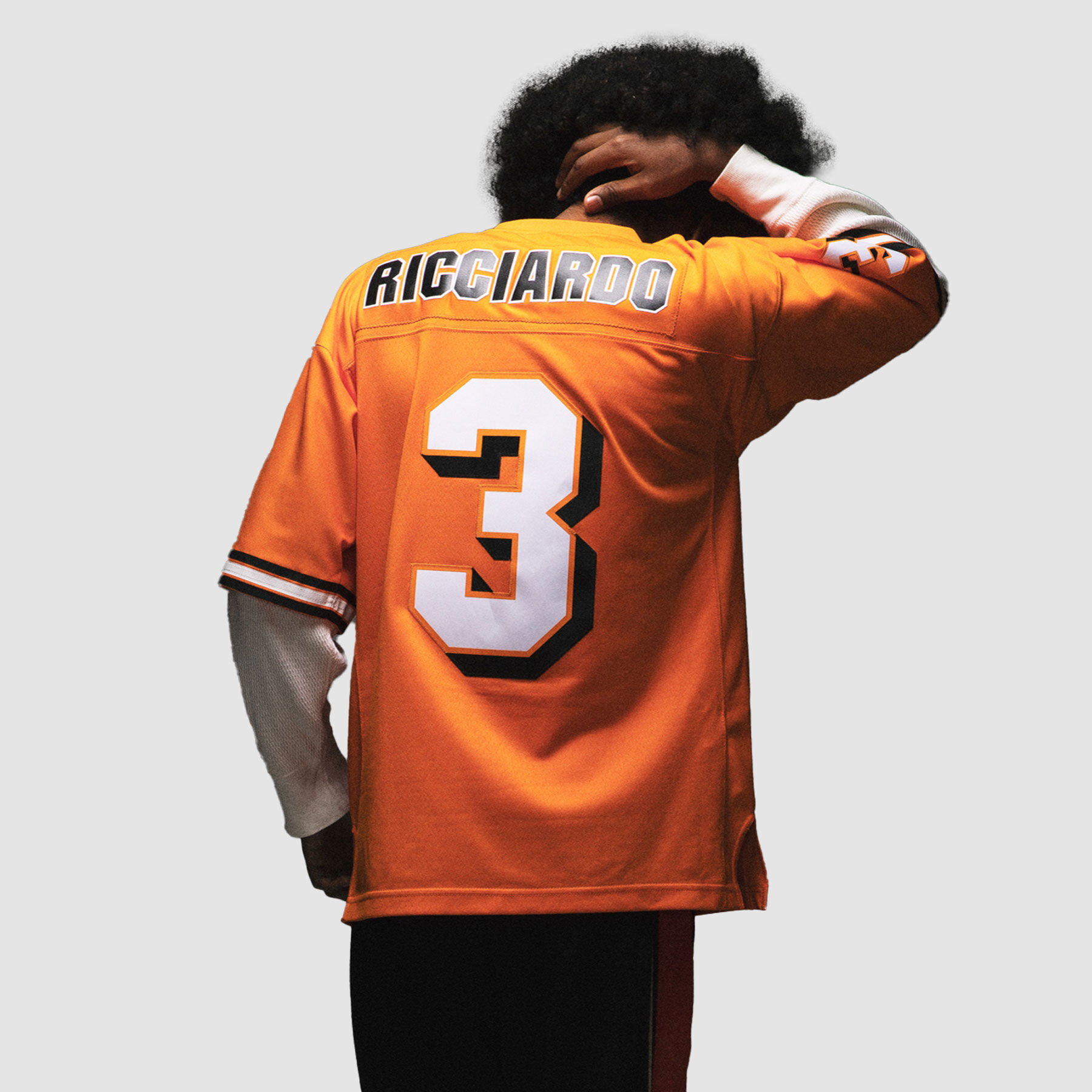 Mitchell and Ness Daniel Ricciardo USA Football Jersey - McLaren