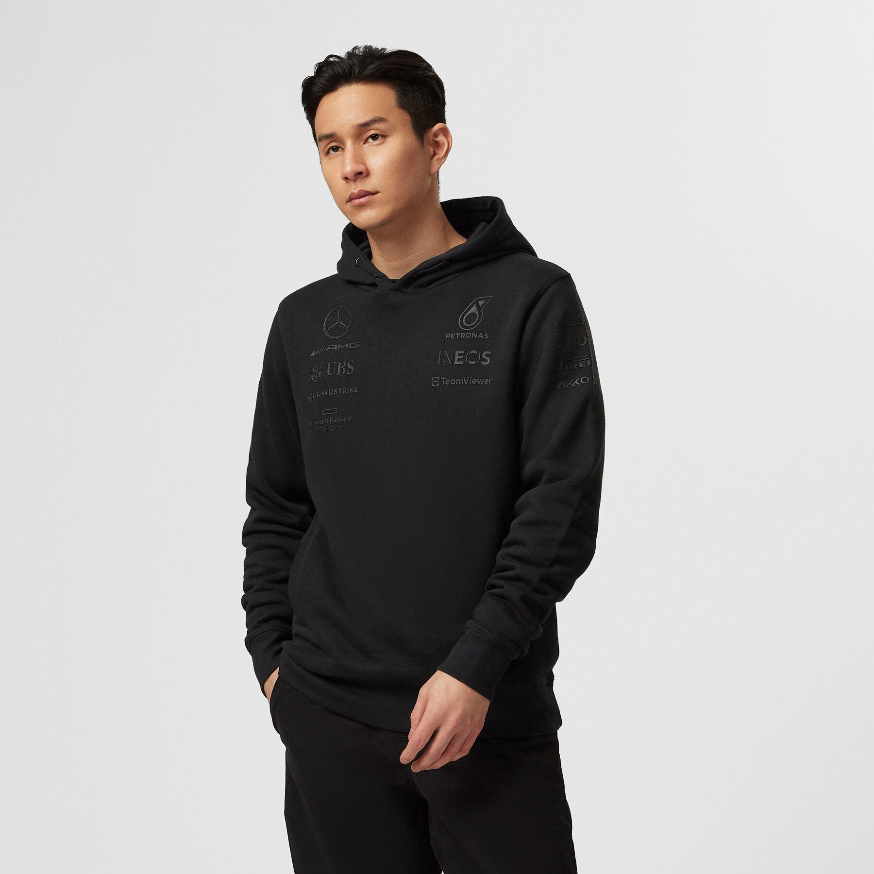 2023 Team Hoodie - Stealth Edition - Mercedes-AMG F1 | Fuel For Fans