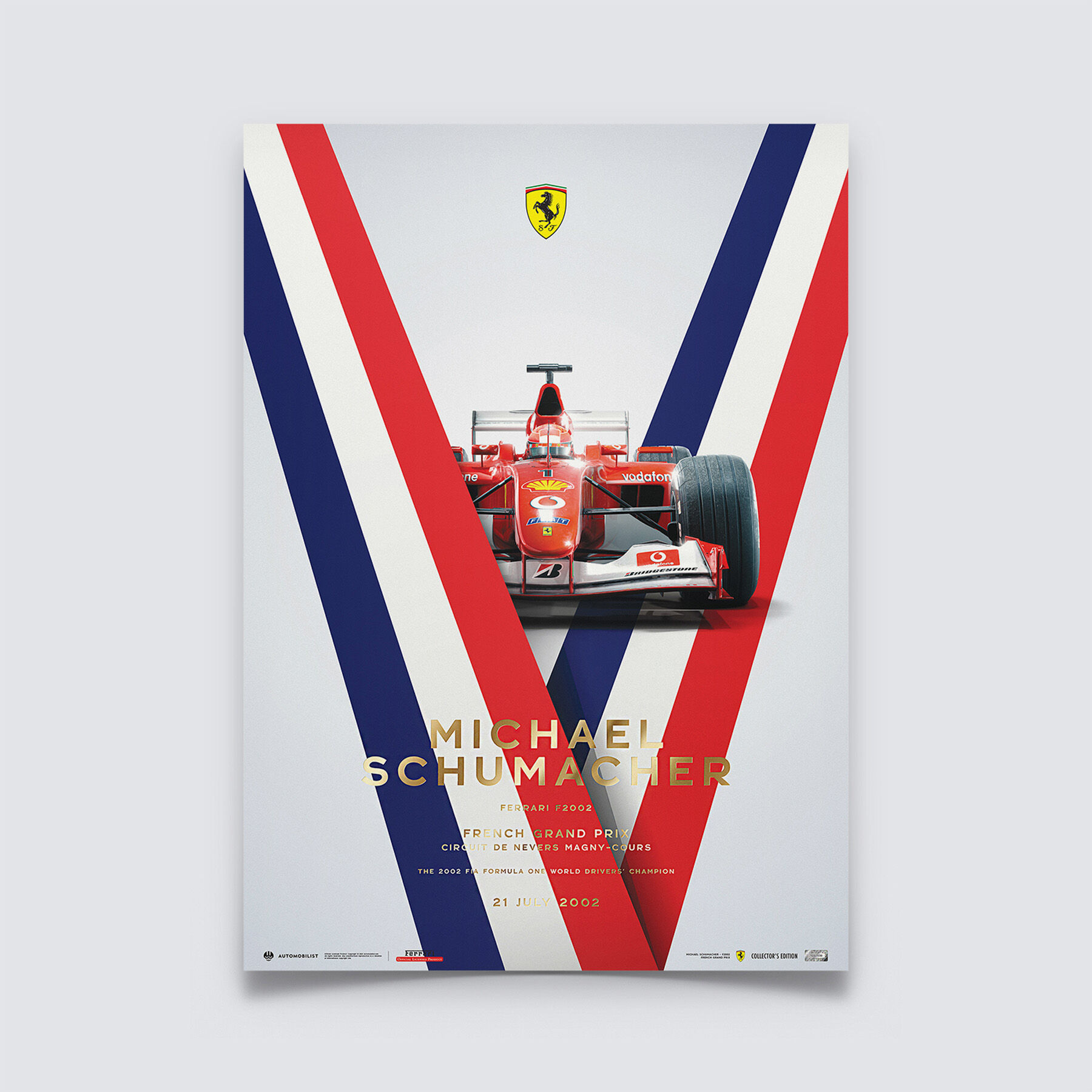 Michael Schumacher French GP Collectors Edition - Scuderia Ferrari