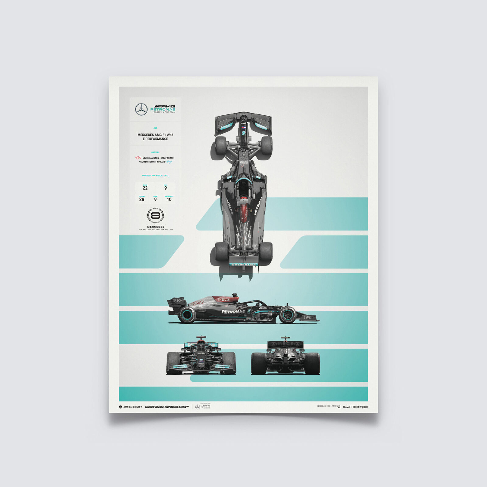 Fuel For Fans Mercedes-AMG Petronas Formula One Team F1 Credit Card Holder